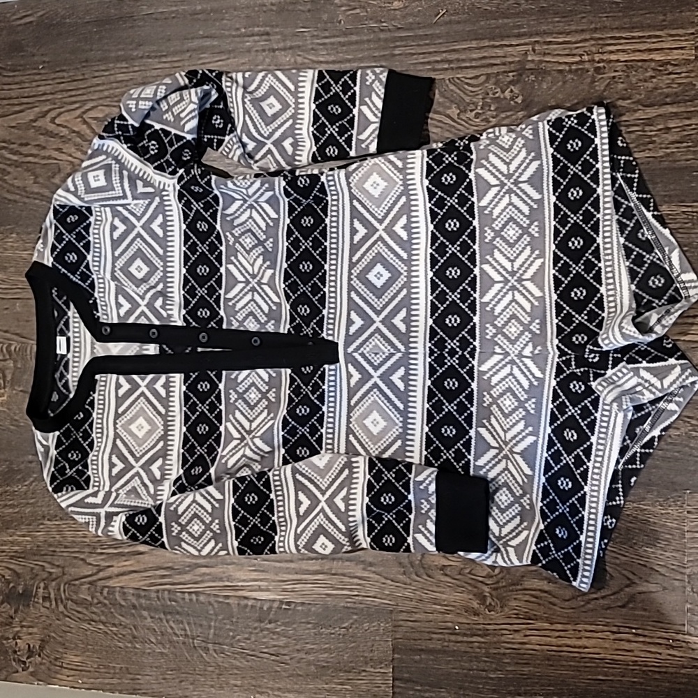 Old Navy Fleece Pajama Romper Sz S